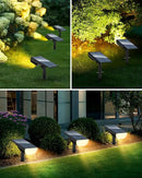 BAXIA TECHNOLOGY Solar Spot Lights Outdoor IP65 Waterproof, 3 Lighting Modes Landscape Lighting for Outside, Dusk to Dawn Solar Pathway Lights for Yard Garden Driveway, Warm White, 1 Pack by GreenHaven Gardens