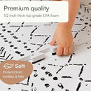 Baby Play Mat for Floor – 4x6ft Boho | Soft Non Toxic Premium EVA Foam Tiles for Tummy Time, Crawling & Playroom – Waterproof Interlocking Floor Mat for Babies & Toddlers by Lillefolk (6 Tiles) by TinyTreasures Baby Boutique