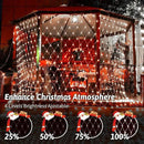 Christmas Net Lights, 204 LED Outdoor Mesh Lights Waterproof, Bush Solar Net Lights with 8-Lighting Modes for Tree Garden Yard Christmas Wedding Party Decoration(White) by GreenHaven Gardens
