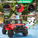 2 Seater Ride On Car Truck with Remote Control XL, Kids 24V Battery Powered Electric Vihicle w/21 in Seat, 3 Speeds, 2WD/4WD Switichable, Shock Absorbers,Bluetooth, Flower, Gift Choice by TinyTreasures Baby Boutique