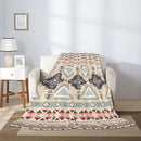 Boho Throw Blanket for Couch Bed Sofa Living Room, Western Flannel Fleece Blanket Soft Cozy Lightweight Breathable Fluffy Durable Gifts for Men Women 50 x 60 Inch by CozyNest Decor