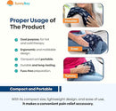 SunnyBay Small Microwave Heating Pad, Microwavable Versatile Cold/Heated Neck and Shoulder Wrap for Back Pain and More, Moist Heat Cotton-Fleece Pad with Flax Seed Filling, 6x11 in, Whispy Flower by CozyNest Decor