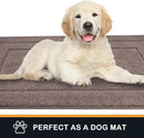 PURRUGS Dirt Trapping Door Mat 32" x 70", Non-Slip/Skid Machine Washable Entryway Rug, Dog Doormat, Super Absorbent Welcome Mat for Muddy Wet Shoes and Paws, Grayish Brown by CozyNest Decor