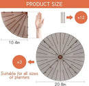 3 Pcs Plant Pot Grid Cover Protectors from Animals- Diameter 20.8" Cuttable Flower Pot Cover with 36 Stakes, Keep Cats Out of Potted Plants, Cat Digging Stopper Baby Safety Soil Cover for Indoor by GreenHaven Gardens