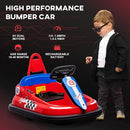 Aosom Toddler Bumper Car, 360° Rotation 6V Kids Electric Ride on Bumper Car with EVA Bumper Edges, Twins Motor, Songs, Horn, LED Lights, Safety Belt for 18-48 Months, Red by TinyTreasures Baby Boutique