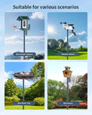 Bird Feeder Pole Stand – 60 Inch Height Feeding Station with 1-Inch Dia Heavy Duty for Hanging Feeders, Bird House Pole Mount Kit for Outdoor, Slip-Fit Connection，Blue by GreenHaven Gardens