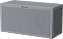 Outdoor Storage Box, 90 Gallon Deck Box, Waterproof Resin Storage Bin for Patio Cushions, Gardening Tools, Lockable, UV Resistant, Grey by GreenHaven Gardens