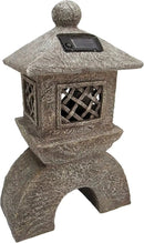 Design Toscano AL58699 Illuminated Pagoda Lantern Statue,greystone by GreenHaven Gardens