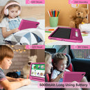 Kids Tablet 8GB+64GB, 10 Inch Android 14 Tablet for Kids 6000mAh with Case, WiFi 6, Bth 5.2, Dual Camera, GPS Pre-Installed Parental Controls, Kids Space & Family Link Great Gift for Toddler Children by TinyTreasures Baby Boutique