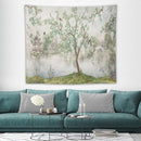 HZOHNAGO Japanese Tapestry Tree Misty Garden Lake Printed Wall Tapestry Ink Painting Wall Hanging for Bedroom Living Room Dorm 60" W x 50" H by CozyNest Decor