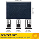 JSEI Dirt Trapper Door Mat 24"x36", Non-Slip Washable Entryway Mats, Dog Door Mat, Stain Resistant and Absorbent Floor Mats, Low Profile Welcome Mat for Front Back Door, Navy Blue by CozyNest Decor
