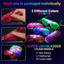 150 PCS Glow in the Dark Party Supplies, 16 Foam Sticks, 16 LED Glasses, 100 Glow Sticks and 18 Finger Lights for Neon Party, Wedding, Birthday, Concert, New Year, Carnivals, Raves by TinyTreasures Baby Boutique
