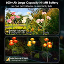 Solar Flowers Outdoor Waterproof, Solar Carnation Stake Lights Outside with 12 Real Looking Flowers for Yard Decorations Outdoor, Front Yard, Garden, Flower Bed, Lawn, Patio Decor (3 Pack) by GreenHaven Gardens