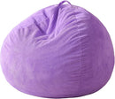 Homguava 3.5FT Bean Bag Chair: Teardrop Bean Bags with Memory Foam Filled, Compact Beanbag Chairs Soft Sofa with Corduroy Cover (Purple) by TinyTreasures Baby Boutique