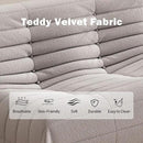 Bean Bag Chair for Adults, Oversized Loveseat Fireside Chair Comfy Lazy Floor Sofa, 2 Seater Lazy Sofa Couch Memory Foam Bean Bag for Living Room, Bedroom Apartment Office (Grey) by CozyNest Decor