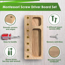 Panda Brothers Montessori Screwdriver Board Set - Wooden Montessori Toys for 4 Year Old Kids and Toddlers, Sensory Bin, Fine Motor Skills, STEM Toys by TinyTreasures Baby Boutique