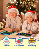 UCIDCI LCD Writing Tablet 10inch Doodle Board - Colorful Screen Electronic Toddler Drawing Tablet Drawing Pad, Educational Learning Toddler Toys for 3 4 5 6 7 8 Year Old Kids Girls Boys by TinyTreasures Baby Boutique