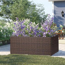 SUNNYPARK Set of 2 Large Rectangular Planter with Removable Liner, All-Weather PE Rattan Modern Planters Indoor Outdoor Flower Plant Pots Garden Box Patio Yard Front Porch Deck by GreenHaven Gardens