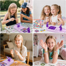 Arts and Crafts for Kids Ages 8-12,Friendship Bracelet Making Kit for Girl,DIY Arts and Crafts Maker for Kids,Jewelry Making Kit Christmas Gifts for Ages 6 7 8 9 10 11 12 Year Old (Purple) by TinyTreasures Baby Boutique
