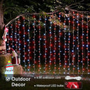 JMEXSUSS 300LED Red and White Christmas Curtain Lights with Remote, 9.8x9.8ft Christmas String Lights Plug in, 8 Modes Twinkle Hanging Fairy Lights for Bedroom Window Wall Porch Indoor Outdoor Decor by CozyNest Decor