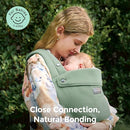 Momcozy Baby Carrier with Natural Cotton Linen, Built to Last, Ergonomic Design, 7-44lbs for Infant and Toddler, Lightweight and Comfortable, Hands-Free for Moms&Dads, Sage Green by TinyTreasures Baby Boutique