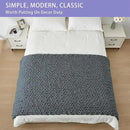 Bigacogo Chunky Knit Throw Blanket for Couch, 40x80 inches, 100% Hand Knitted with Thick Jumbo Chenille Yarn, Cozy Soft Large Rope Knot Cable Crochet Blankets for Sofa Bed Living Room, Iron Gray by CozyNest Decor