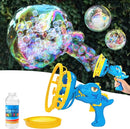 Bubble Gun Bubble Machine Dinosaur Bubble Blower Toy for Kids and Toddlers Bubble in Bubble Gun Party Favors Birthday Christmas Easter Gift for 3 4 5 6 7 8 9 Years Old Boys and Girls (Blue) by TinyTreasures Baby Boutique