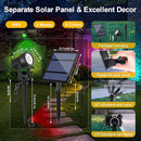 T-SUNUS Solar Spot Lights Outdoor Color Changing 6-in-1, Solar Landscape Spotlights RGB Lighting Waterproof IP65 Wall Lamp 9.8ft Cable for Patio Pathway Yard Garden Holiday (Multi-Color) by GreenHaven Gardens