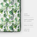 Little Unicorn 5'x5' Outdoor Family Picnic & Beach Blanket | Durable & Water-Resistant Fabric | Compact Fold & Easily Wipes Clean | Zipper Pocket (Tropical Leaf) by TinyTreasures Baby Boutique