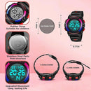 Kids Watch,Boys Watch for 3-15 Year Old Boys,Digital Sport Outdoor Multifunctional Chronograph LED 50 M Waterproof Alarm Calendar Analog Watch for Children with Silicone Band,Kids Gift by TinyTreasures Baby Boutique