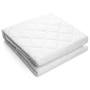 Organic Bamboo from Viscose Fitted Crib Mattress Protector Pad by Baby&Brooke – 100% Waterproof, Absorbent, Non-Toxic, Breathable Mattress Cover - (52"x 28"x 8") by TinyTreasures Baby Boutique