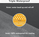 Favoyard Patio Chair Cushions 18.5 x 16 x 3 Inch Waterproof Outdoor Seat Cushions for Patio Furniture 3-Year Color Fastness Garden Sofa Couch Pads with Handle & Adjustable Straps Set of 2, Dark Grey by GreenHaven Gardens