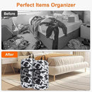 Femuar Laundry Bag Backpack Durable Laundry Bag with Shoulder Straps and Mesh Pockets Portable Laundry Dirty Clothes Hamper Bag for College Dorm (Cow Print) by CozyNest Decor