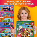 QUOKKA Magnetic Puzzles for Kids Ages 3-5 - 2x48 Travel Puzzles Games for Toddlers 3-4 Years Old - Activities Car Toy for Boys and Girls 4-6 yo - Farm & Forest Animals Learning Magnet for Road Trip by TinyTreasures Baby Boutique