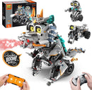 STEM Building Toys for Kids 6-14, Remote & APP Controlled 3in1 STEM Dinosaur Motorcycle Robot Building Kit for Kid with Music Spray, 646 Pcs Building Blocks Set Birthday Xmas Gift Ideas for Boys Girls by TinyTreasures Baby Boutique
