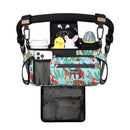 TOPDesign Universal Baby Stroller Organizer, Stroller Caddy with Detachable Mesh Bag & Heightened Insulated Cup Holders & Non-Slip Secure Hooks Accessories, Fits Most Strollers (Tropical Rainforest) by TinyTreasures Baby Boutique