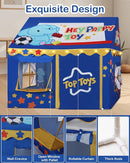 Kids Play Tent, Toddler Tent for Kid Indoor & Outdoor, 48.5"x39.4"x48.5" Playhouse Tents with Complete Toys Set, Kids Tent 3 Window, Lights and 5 Balloons by TinyTreasures Baby Boutique