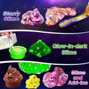 YOPINSAND Galaxy Slime Kit for Girls, DIY Slime Making Kit, Glimmer Crunchy, Butter, Foam, Glow in The Dark Slime with Add-ins, Foam Balls, Charms, Glitters, Party Favors Gift Toys for Kids 6-12 by TinyTreasures Baby Boutique
