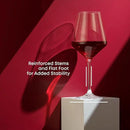 JoyJolt Layla Italian Red Wine Glasses, Set of 4, 17 oz Clear – Made in Europe by CozyNest Decor