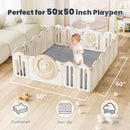 ACOMOPACK Baby Play Mat for Floor 1.3" Thick Memory Foam 50x50 Soft Velvet Playpen Mat for Kids,Infants,Toddlers,Tummy Time Crawling Mats with Non-Slip Bottom,Yoga,Tatami,Nursery Rug（Dark Grey） by TinyTreasures Baby Boutique