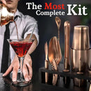 Highball & Chaser Bartender Kit with Black Bamboo Stand Beautiful Cocktail Shaker Set and Bar Tools Stainless Steel Boston Shaker Bartender Kit with Stand (Antique Copper) by CozyNest Decor