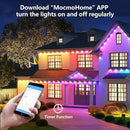 Permanent Outdoor Lights for House,50FT Eave Lamps with 30 RGB LED,IP67 Waterproof Year-Round Outdoor Decorative Lights with APP & Remote Control for Garden Party Christmas Holidays by GreenHaven Gardens