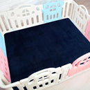 BALAPET Thick Memory Foam 50x50 Play Mat for Playpen, Super Soft Velvet Portable Baby Playpen Mat for Kids Toddler Crawling and Play, Non-Slip Bottom Playmat, Navy Blue by TinyTreasures Baby Boutique