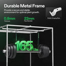 VIVOSUN G448 48"x48"x80" Grow Tent, 4x4 FT Advanced Gray Grow Tent with 22mm Thickened Poles, Observation Window and Floor Tray for Hydroponic Plants for VS4000/VSF4300 by GreenHaven Gardens