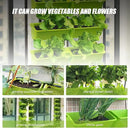 8 Pockets Vertical Planters,Wall Mounted Plastic Plant Grow Pots,Wall Pocket Planters for Indoor,Outdoor,Balcony,Garden Decoration,Light Green by CozyNest Decor