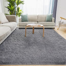 8x10 Grey Fluffy Rug, Ultra Soft Area Rugs for Living Room, Plush Indoor Carpet, Anti-Skid High Pile Luxury Rugs for Bedroom, Nursery, Kids Room, Playroom, Home Decor by TinyTreasures Baby Boutique