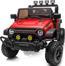 4WD Kids Ride on Car Truck, 12V 7Ah Kids Electric Vehicles Car Ride on Toy for Toddlers 3-5 with Remote Control - Red by TinyTreasures Baby Boutique