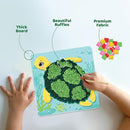 jackinthebox Poke Poke Art – Ocean Theme, Mess-Free Fabric Art and Craft, Flower Pressing Kits, Gift for Kids, Toys for Girls and Boys Ages 4 5 6 7 8 by TinyTreasures Baby Boutique