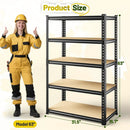 63" H Garage Shelving 31.5" W Storage Shelves Adjustable 2000LBS Metal Shelving Heavy Duty 5 TierGarage Shelves for Pantry Kitchen Closet Basement Warehouse by GreenHaven Gardens