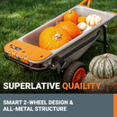 Worx WG050 8-in-1 Aerocart Garden Cart/Wheelbarrow Heavy Duty/Dolly by GreenHaven Gardens